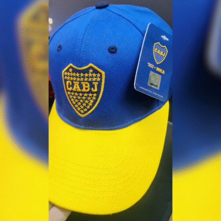 GORRA BOCA JUNIORS - ESCUDO BORDADO